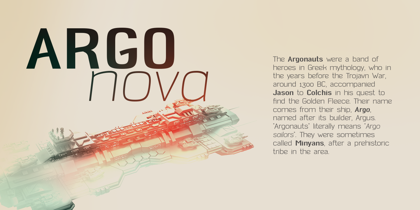 Example font Argo Nova #1